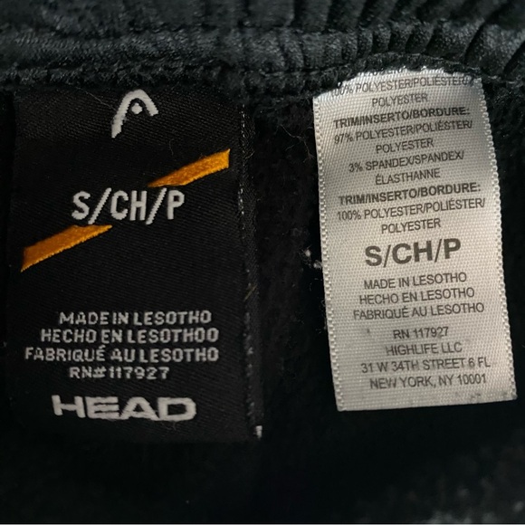 Head Black Sweatpants Mens Sz Small Jogger Stretch Pickleball Tennis Activewear - Picture 3 of 9